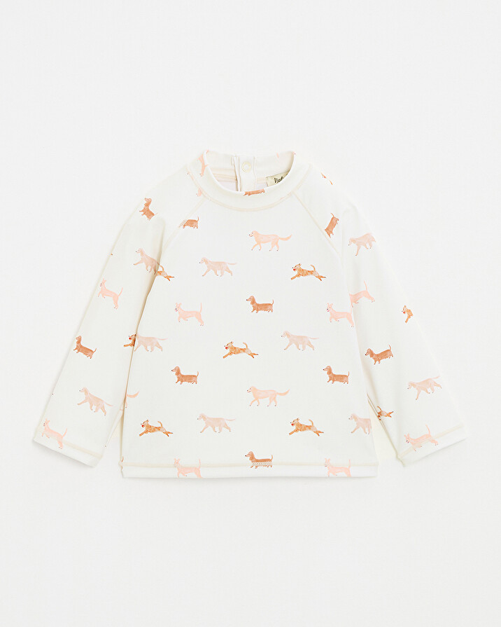 Anti-UV swim tee-shirt Dog print Natalys