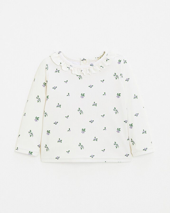 Anti-UV swim tee-shirt Blueberry print  Natalys