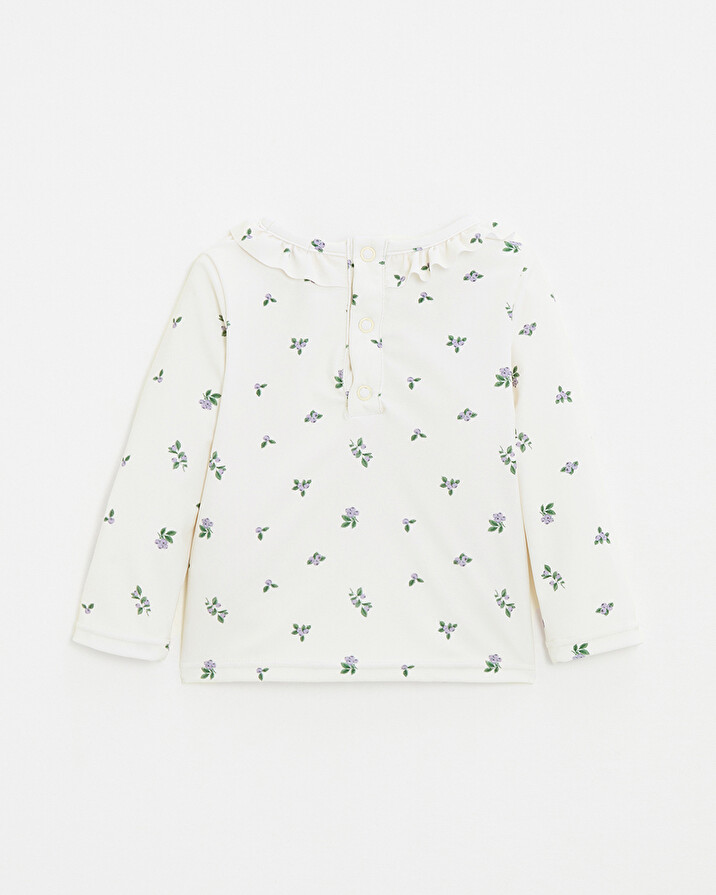 Anti-UV swim tee-shirt Blueberry print  Natalys