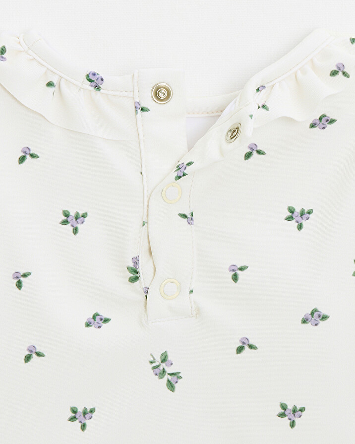 Anti-UV swim tee-shirt Blueberry print  Natalys