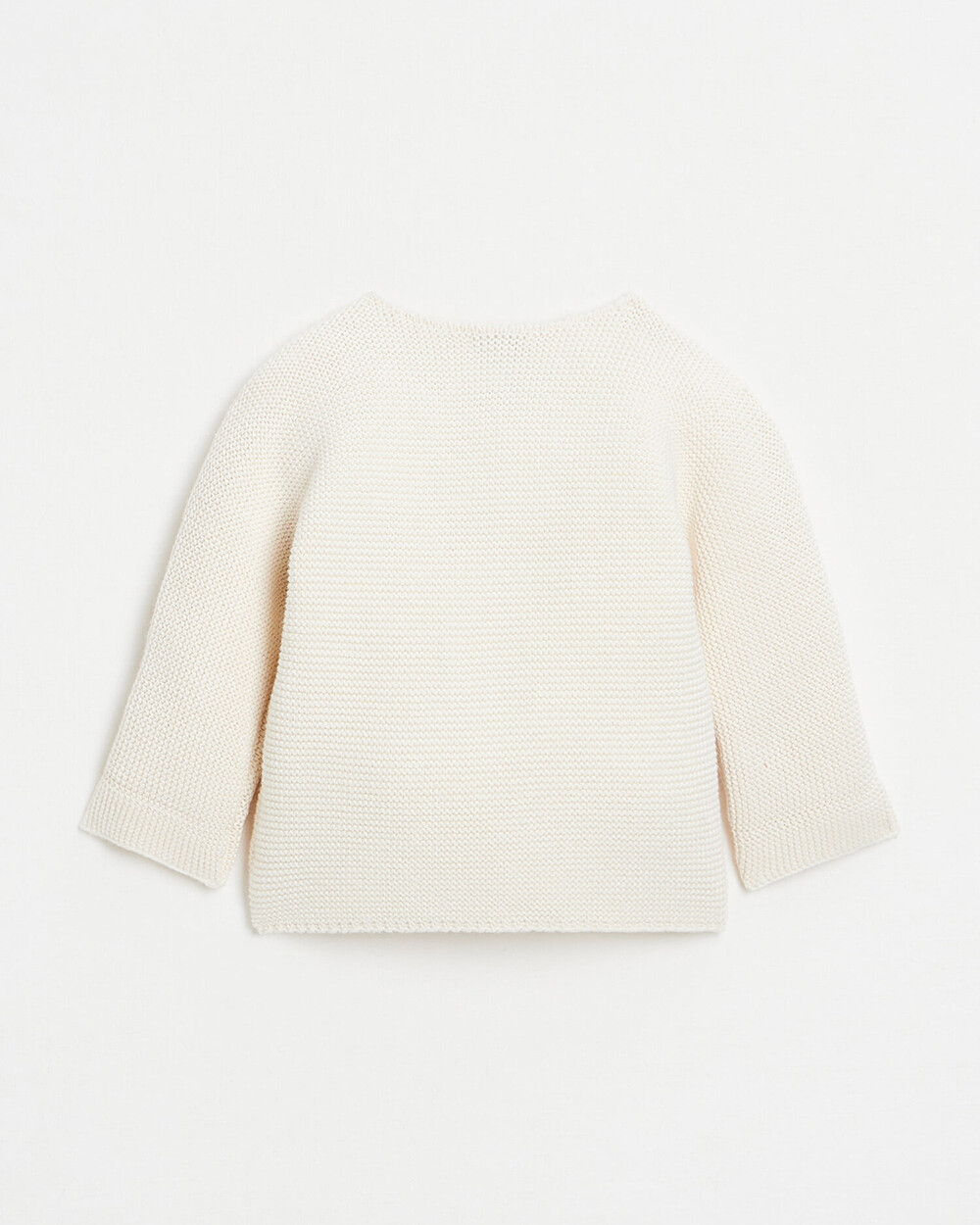Cotton knitted cardigan Off-white colour  Natalys