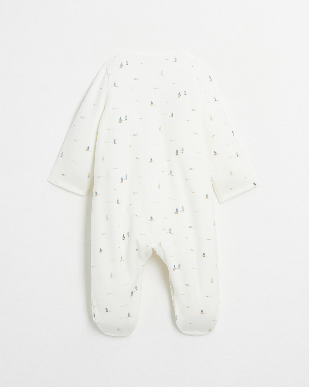 Velvet onesie Boat print  Natalys