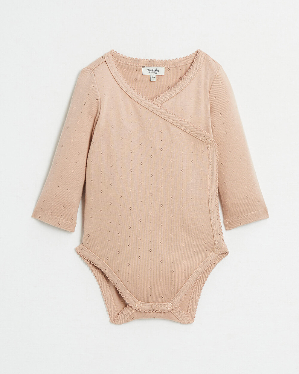 Openwork crossed bodysuit Pink colour Natalys