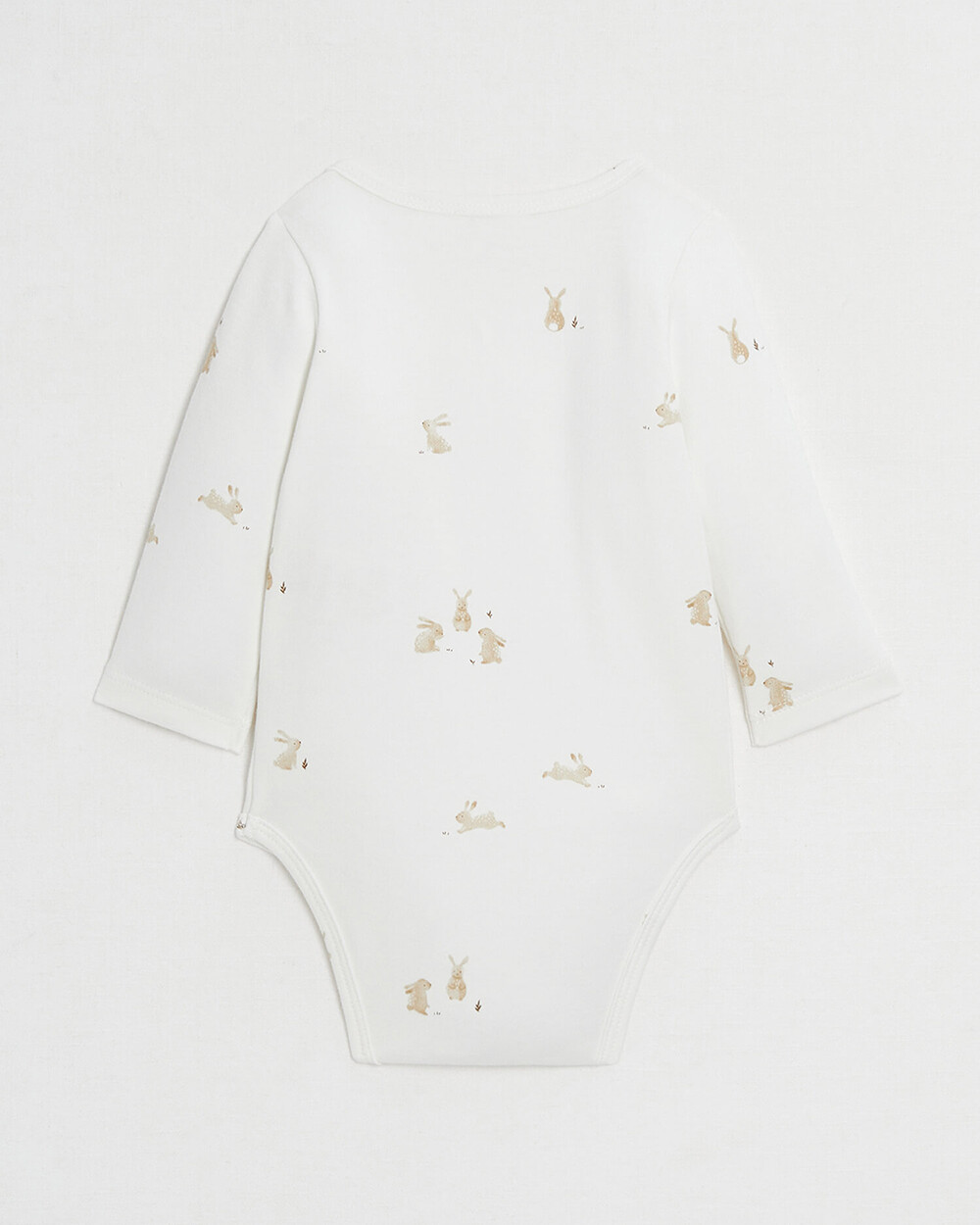 Crossed long-sleeved bodysuit Bunny print  Natalys