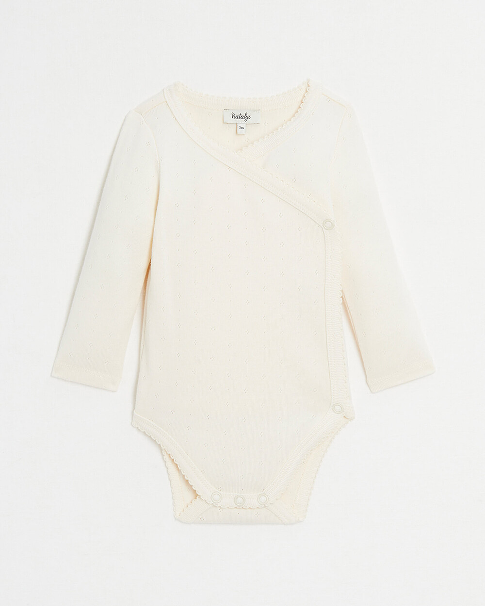 Fancy crossed bodysuit Chalk colour Natalys