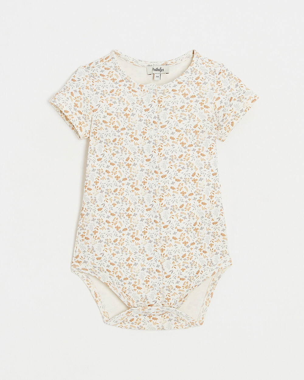 Short-sleeved bodysuit Floral print  Natalys