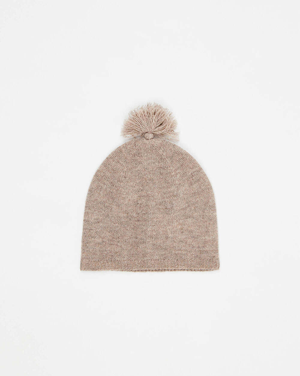 Merino wool beanie Mottled brown colour  Natalys