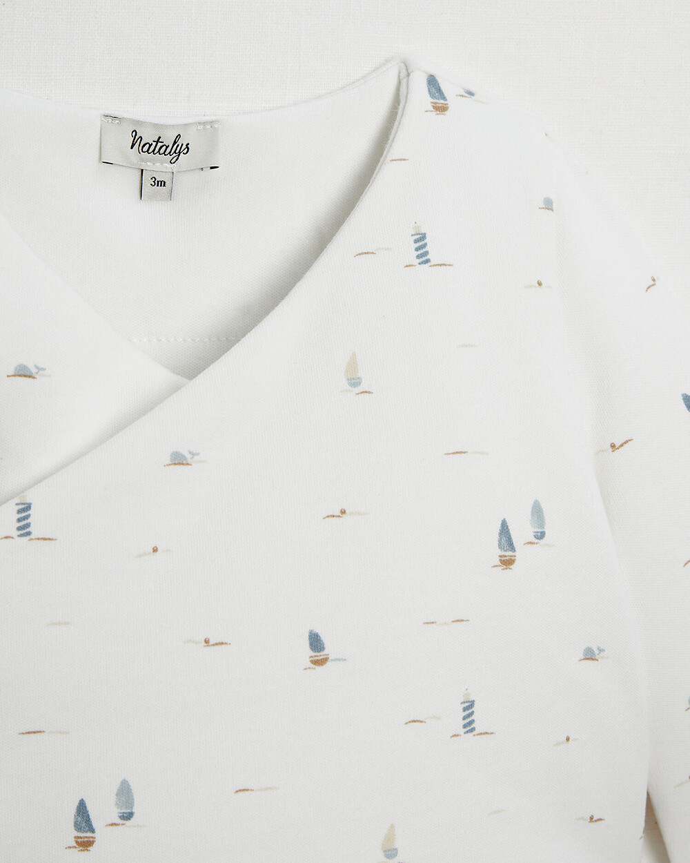 Crossed bra Boat print  Natalys