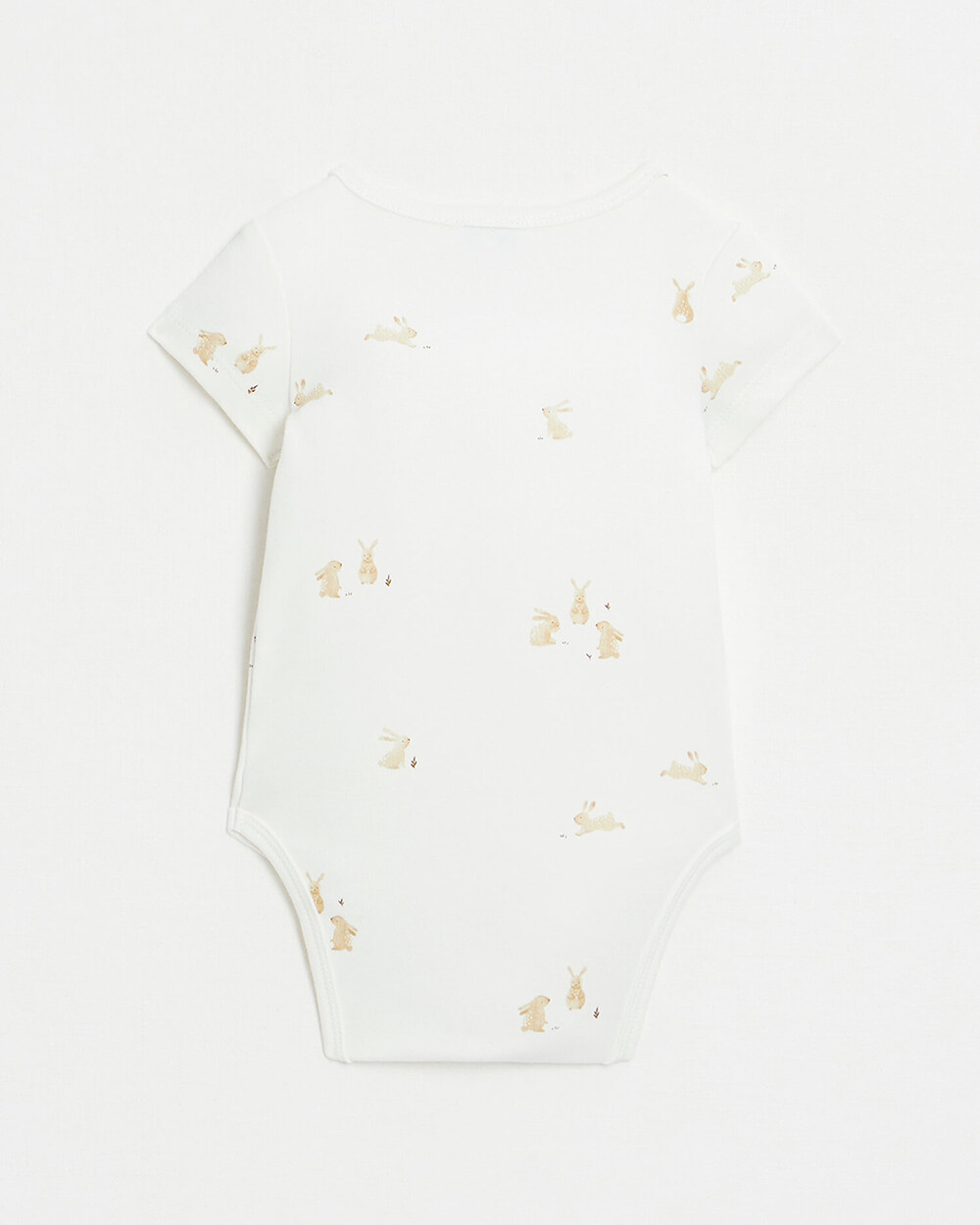 Crossed short-sleeved bodysuit Bunny print  Natalys