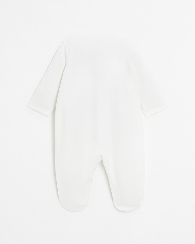 Velvet onesie Off-white colour  Natalys