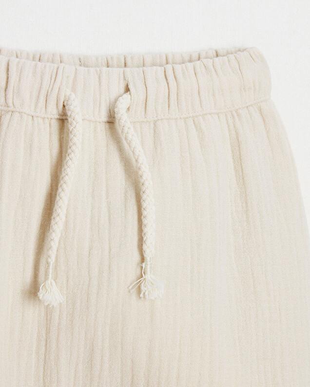 Cotton gauze pants Beige colour  Natalys