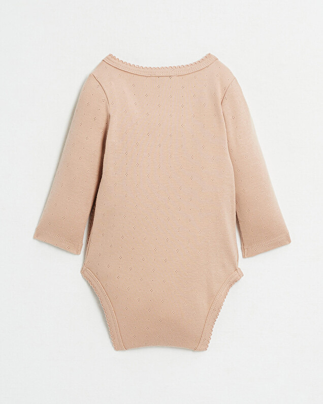 Openwork crossed bodysuit Pink colour  Natalys