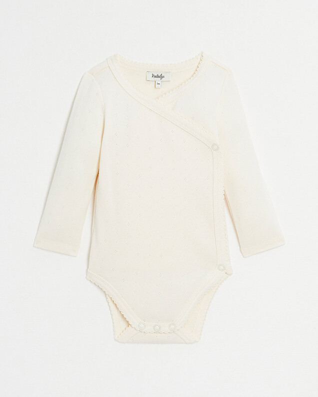 Fancy crossed bodysuit Chalk colour  Natalys