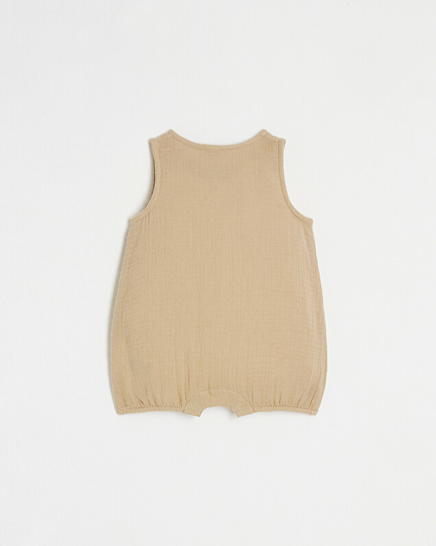 Cotton gauze jumpsuit Camel colour  Natalys