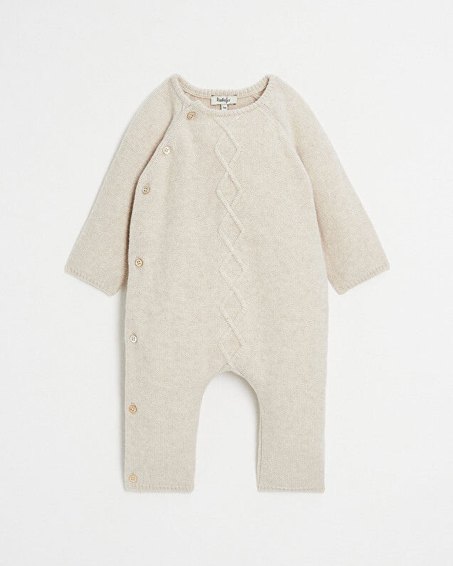 Knitted jumpsuit Mottled beige colour  Natalys