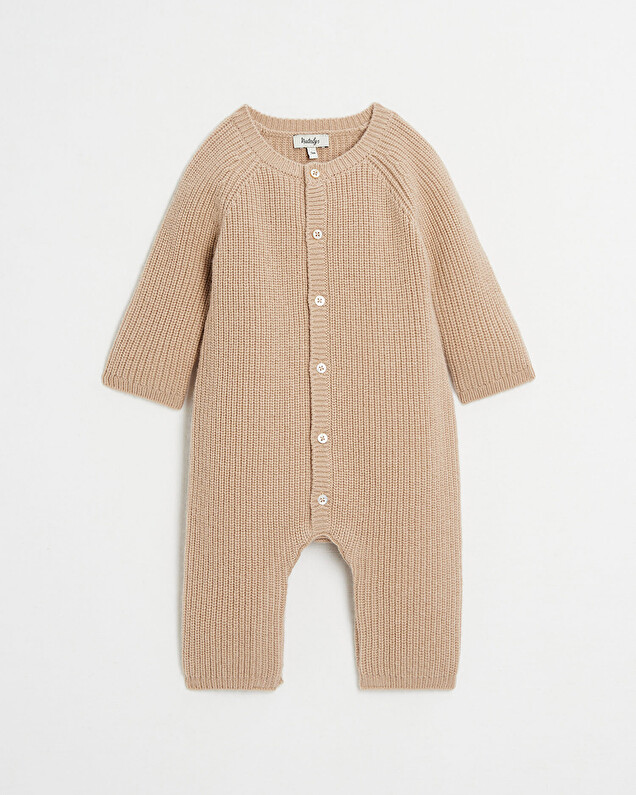Merino wool jumpsuit Camel colour  Natalys