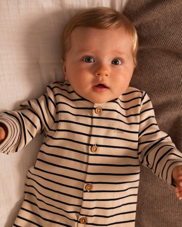 Striped jumpsuit Natural colour  Natalys