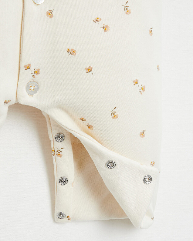 Footless long jumpsuit Floral print  Natalys