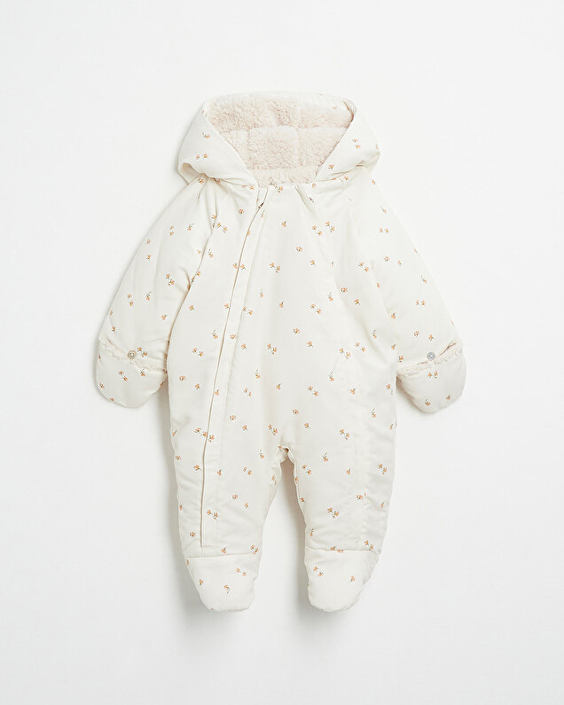 Water-repellent overalls suit Floral print  Natalys