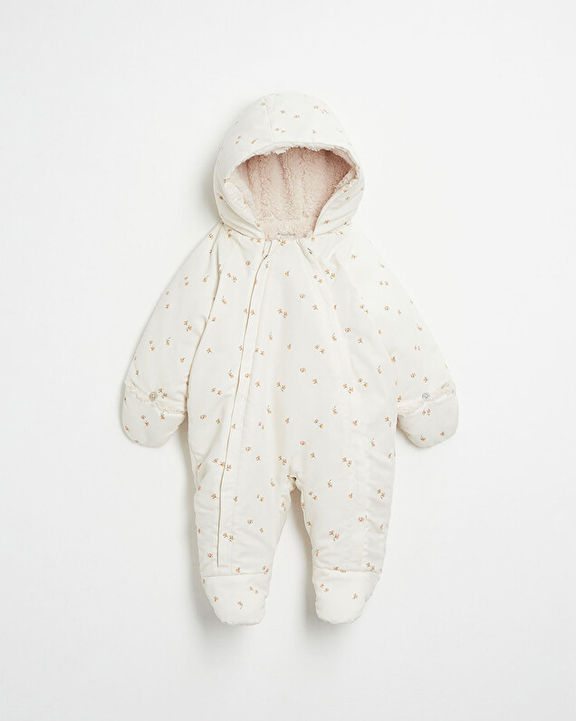 Water-repellent overalls suit Floral print  Natalys