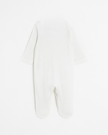 Love embroidered onesie Off-white colour  Natalys