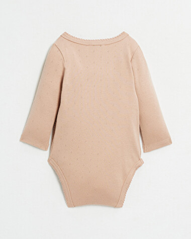 Openwork crossed bodysuit Pink colour  Natalys