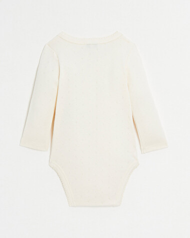 Fancy crossed bodysuit Chalk colour  Natalys