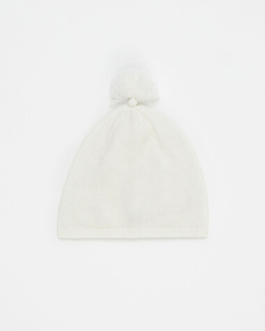 Merino wool hat Off-white colour  Natalys