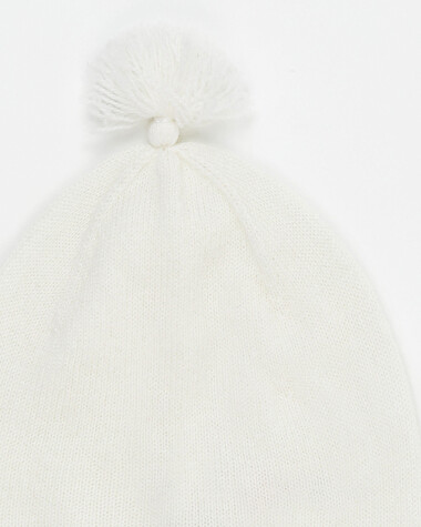 Merino wool hat Off-white colour  Natalys