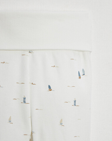 Footed pants Boat print  Natalys