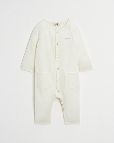 Cashmere knitted jumpsuit Off-white colour  Natalys
