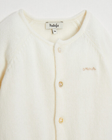 Cashmere knitted jumpsuit Off-white colour  Natalys
