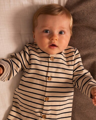 Striped jumpsuit Natural colour  Natalys