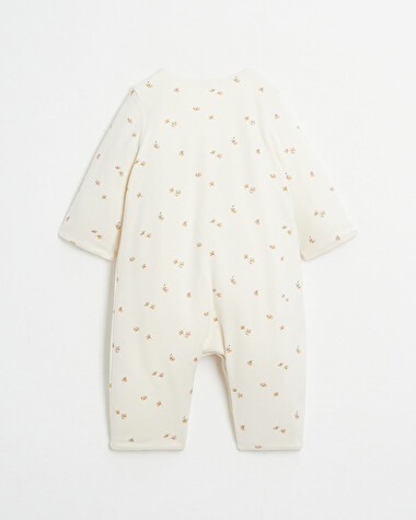 Footless long jumpsuit Floral print  Natalys