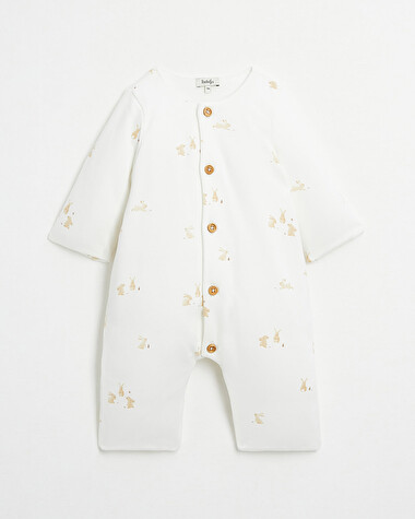 Footless long jumpsuit Bunny print  Natalys