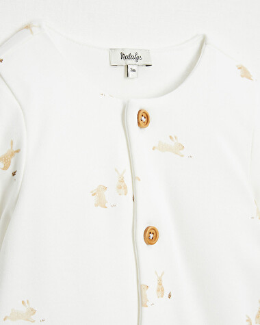 Footless long jumpsuit Bunny print  Natalys