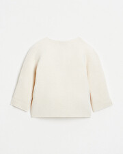 Cotton knitted cardigan Off-white colour  Natalys