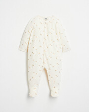 Velvet onesie Floral print  Natalys
