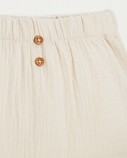 Cotton gauze shorts Beige colour Natalys