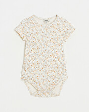 Short-sleeved bodysuit Floral print  Natalys