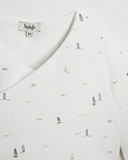 Crossed bra Boat print  Natalys