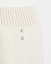 Footless knitted pants Off-white colour  Natalys