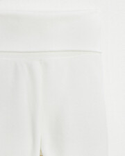 Velvet footed pants Off-white colour  Natalys