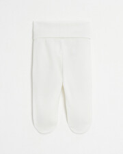Velvet footed pants Off-white colour  Natalys