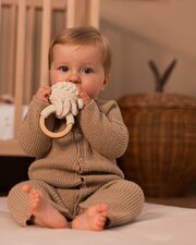 Merino wool jumpsuit Camel colour  Natalys