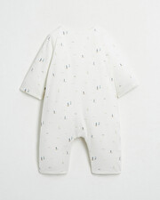 Footless long jumpsuit Boat print  Natalys