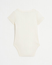 Fancy openwork crossed bodysuit Chalk colour  Natalys