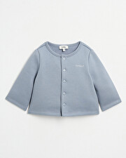 Fleece cardigan Blue-grey colour  Natalys