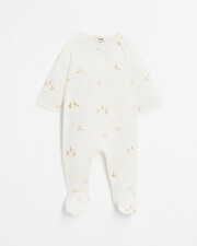 Crossed onesie Bunny print  Natalys
