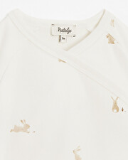 Crossed onesie Bunny print  Natalys